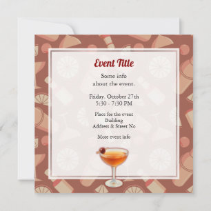 Invitation Cocktail Manhattan