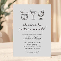 Cocktail Minimaliste pour Célébrer la Retraite
