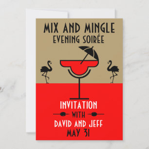Invitation Cocktail Mix And Mingle