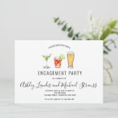 Invitation Cocktail mixte Boissons Engagement Partie Invitati (Debout devant)