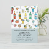 Invitation Cocktail moderne Boissons Contemporain 67e anniver (Debout devant)