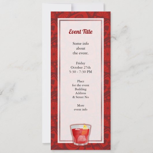 Invitation Cocktail Negroni (Dos)