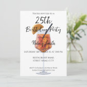 Invitation cocktail orange coloré (Debout devant)