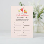 Invitation Cocktail "Où étaient-ils" Jeu de douche nuptiale (Debout devant)