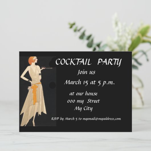 Invitation Cocktail Party (Debout devant)