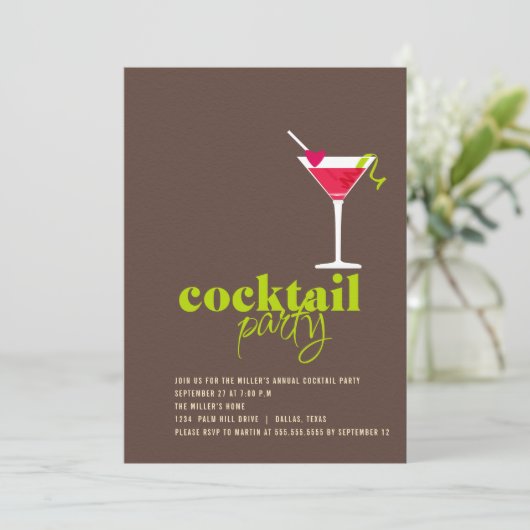 Invitation Cocktail Party (Debout devant)