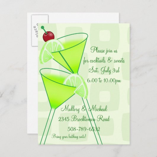 Invitation Cocktail Party (Devant / Derrière)