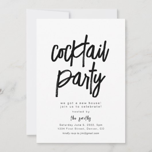 Invitation Cocktail Party (Devant)