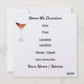 Invitation Cocktail Party par SRF (Dos)