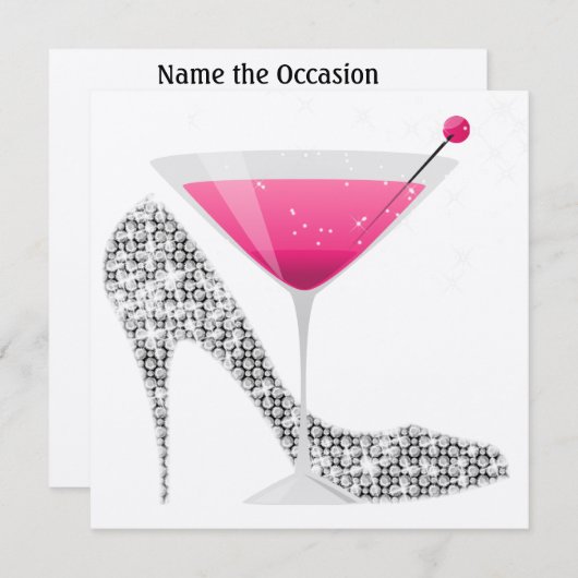 Invitation Cocktail Party par SRF (Devant / Derrière)