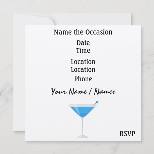 Invitation Cocktail Party par SRF (Dos)