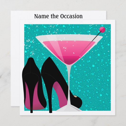 Invitation Cocktail Party par SRF (Devant / Derrière)