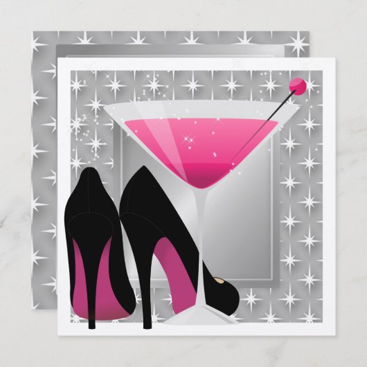 Invitation Cocktail Party par SRF (Devant / Derrière)