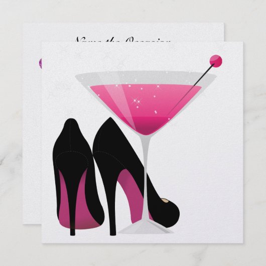 Invitation Cocktail Party par SRF (Devant / Derrière)