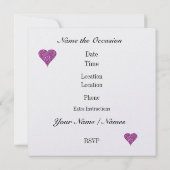 Invitation Cocktail Party par SRF (Dos)