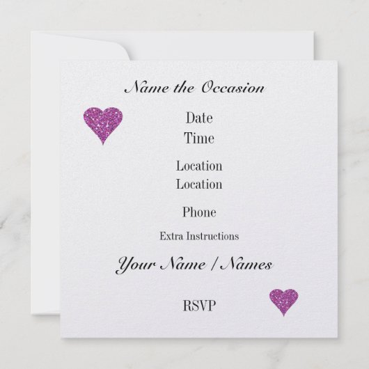 Invitation Cocktail Party par SRF (Dos)