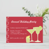 Invitation Cocktail Party Red (Debout devant)