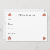 Invitation Cocktail Party Rose & Chrome (Dos)