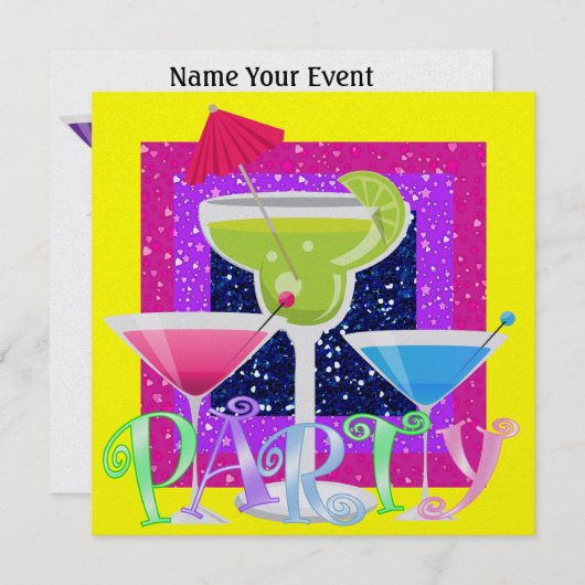 Invitation Cocktail PARTY - SRF (Devant / Derrière)