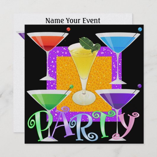 Invitation Cocktail PARTY - SRF (Devant / Derrière)