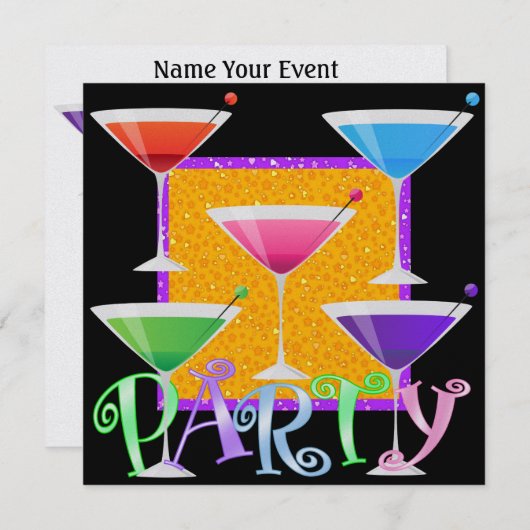 Invitation Cocktail PARTY - SRF (Devant / Derrière)