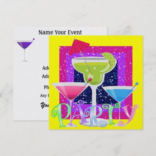 Invitation Cocktail PARTY - SRF (Devant / Derrière)