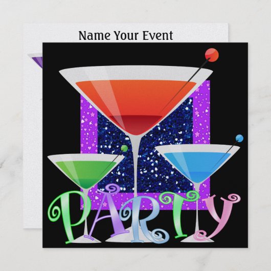 Invitation Cocktail PARTY - SRF (Devant / Derrière)