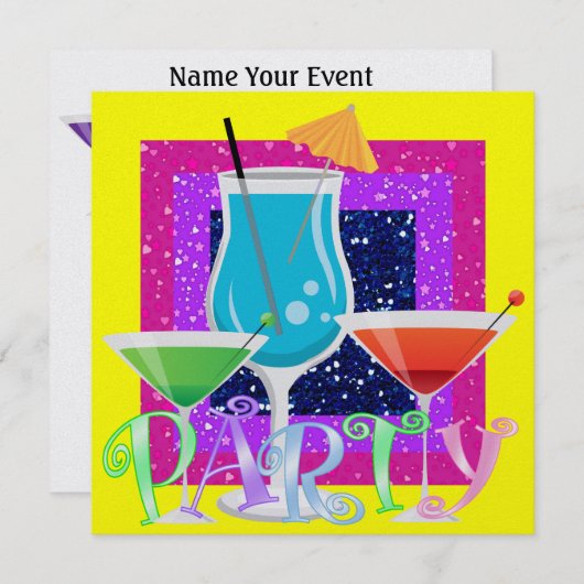 Invitation Cocktail PARTY - SRF (Devant / Derrière)