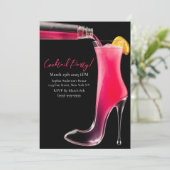 Invitation Cocktail Party-Stiletto et cocktails (Debout devant)