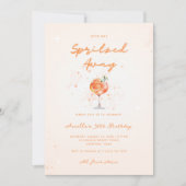 Invitation Cocktail Peachy Spritzed Away 30th Birthday Party (Devant)
