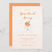 Invitation Cocktail Peachy Spritzed Away 30th Birthday Party (Devant / Derrière)