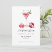 Invitation Cocktail Pink Holiday (Debout devant)