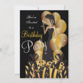 Invitation Cocktail pour une fête d'anniversaire ou une soiré (Devant)