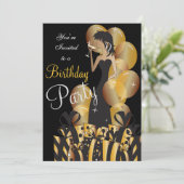 Invitation Cocktail pour une fête d'anniversaire ou une soiré (Debout devant)