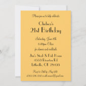 Invitation Cocktail pour une fête d'anniversaire ou une soiré (Dos)