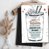 Invitation Cocktail retro boisson à thème simple 60e annivers