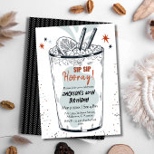 Invitation Cocktail retro boisson thème élégant 60e anniversa
