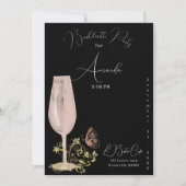 Invitation Cocktail rose Bachelorette Party (Devant)