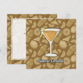 Invitation Cocktail Sidecar (Devant / Derrière)