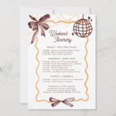 Invitation Cocktail Till Death Bow Halloween Bacheloerette (Dos)