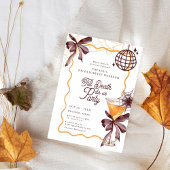 Invitation Cocktail Till Death Bow Halloween Bacheloerette