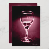 Invitation Cocktail VIN (Devant / Derrière)