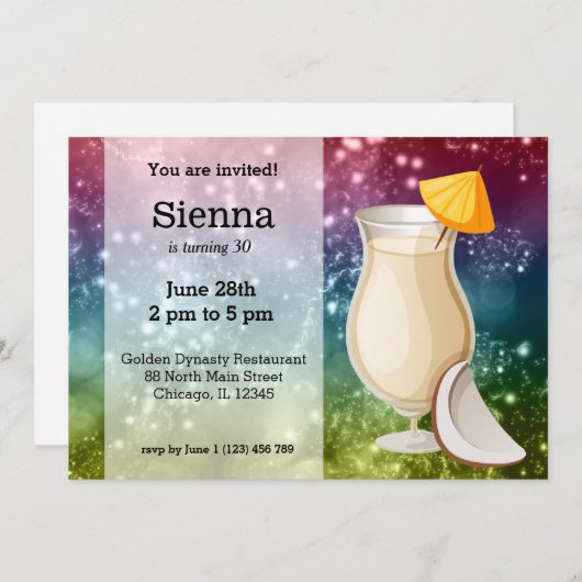 Invitation Cocktails (Devant / Derrière)