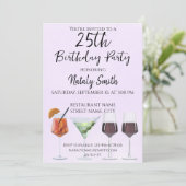 Invitation Cocktails amusants colorés (Debout devant)