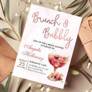 Invitation Cocktails Brunch & Bubbly Fête des mariées