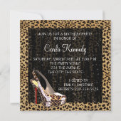 Invitation Cocktails Chaussures à talon Haut Rouge léopard An (Dos)
