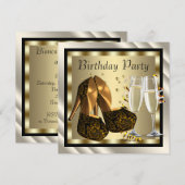 Invitation Cocktails Chaussures talon Femmes Élégante fête d' (Devant / Derrière)