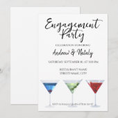 Invitation Cocktails colorés amusants (Devant / Derrière)