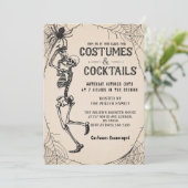 Invitation Cocktails & Costumes Skeleton Halloween Party (Debout devant)