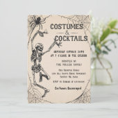 Invitation Cocktails & Costumes Skeleton Halloween Party (Debout devant)